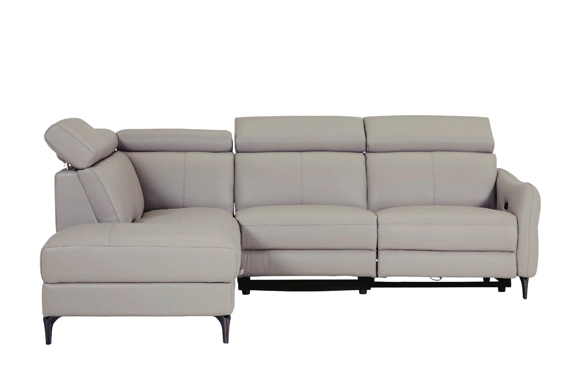 Nico Corner Group Electric Recliner LHF – Stone Upholstery with USB Ports - Image 13