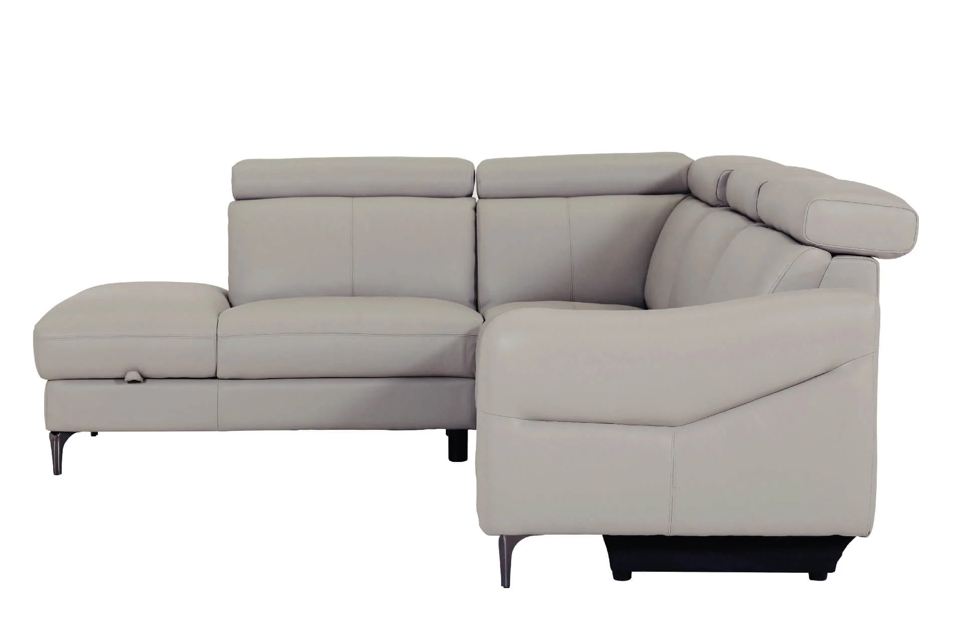 Nico Corner Group Electric Recliner LHF – Stone Upholstery with USB Ports - Image 2
