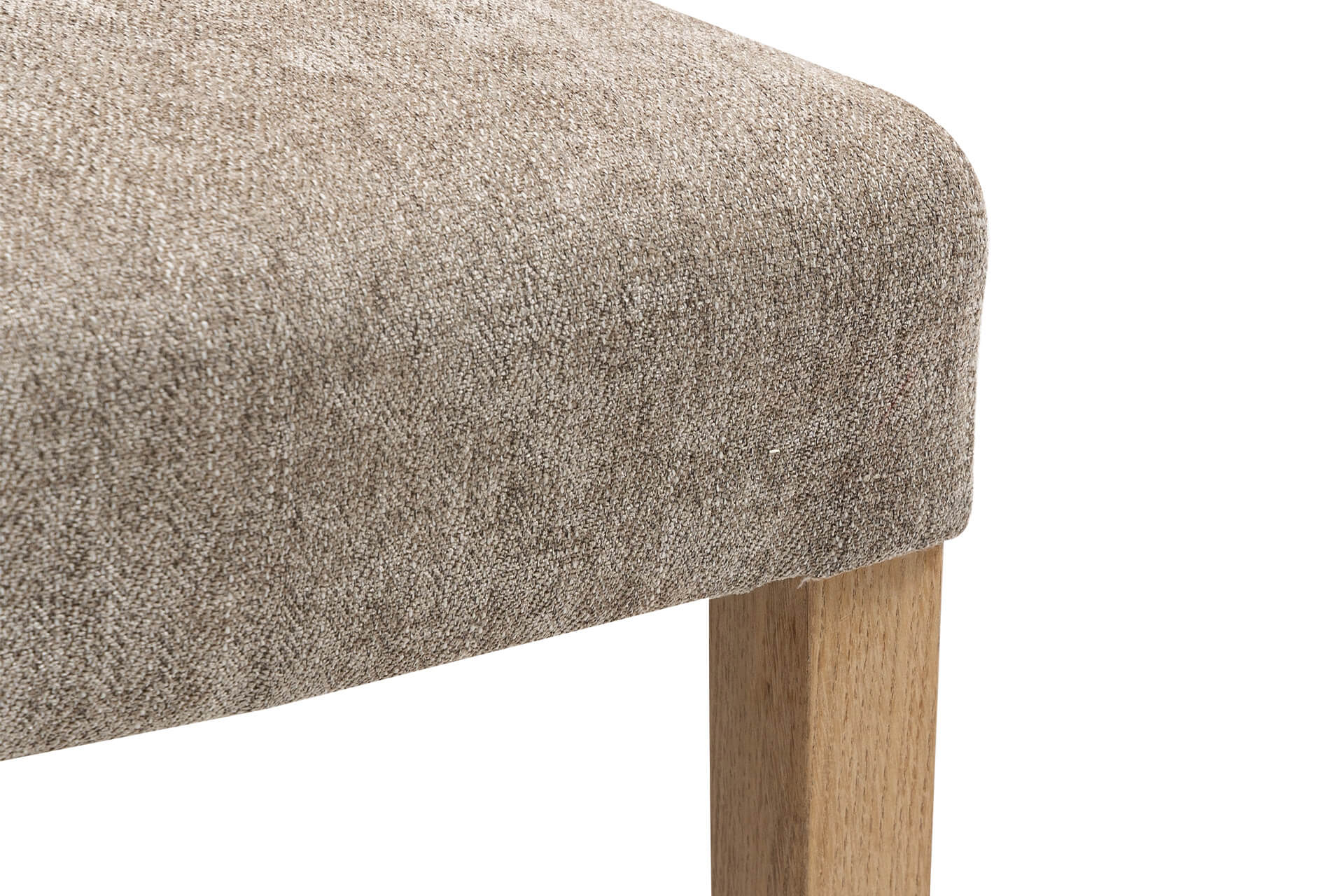 Norfolk Dining Chair – Mink Upholstered with Solid Wood Frame 1070mm - Image 5