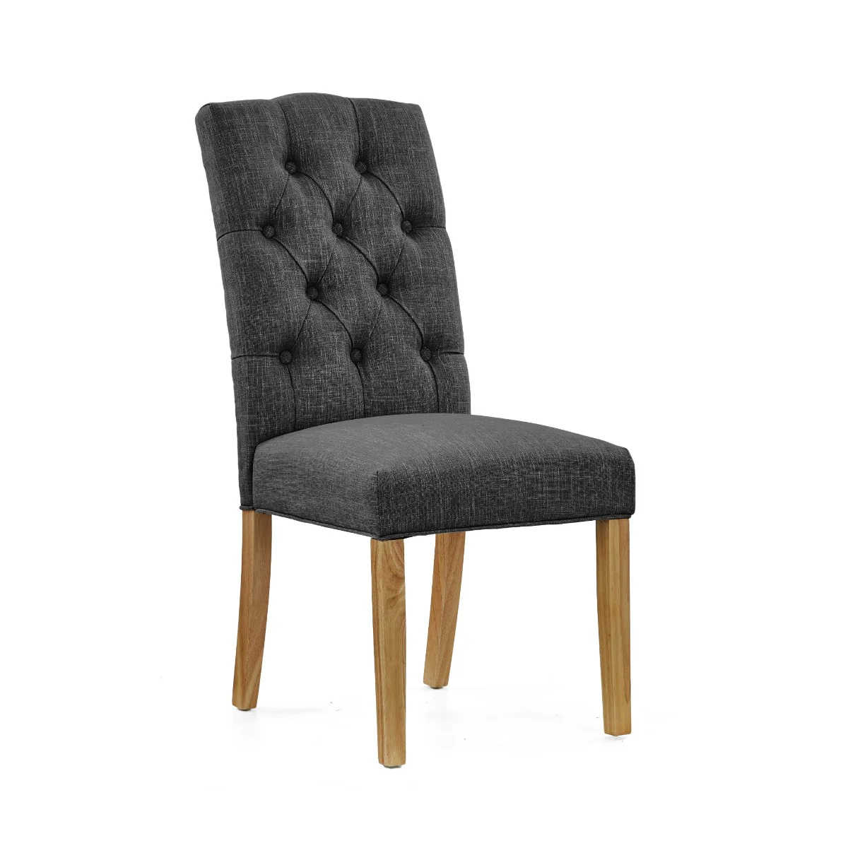 Set of Two Chelsea Dining Chairs – Charcoal KD (Pre-Order)