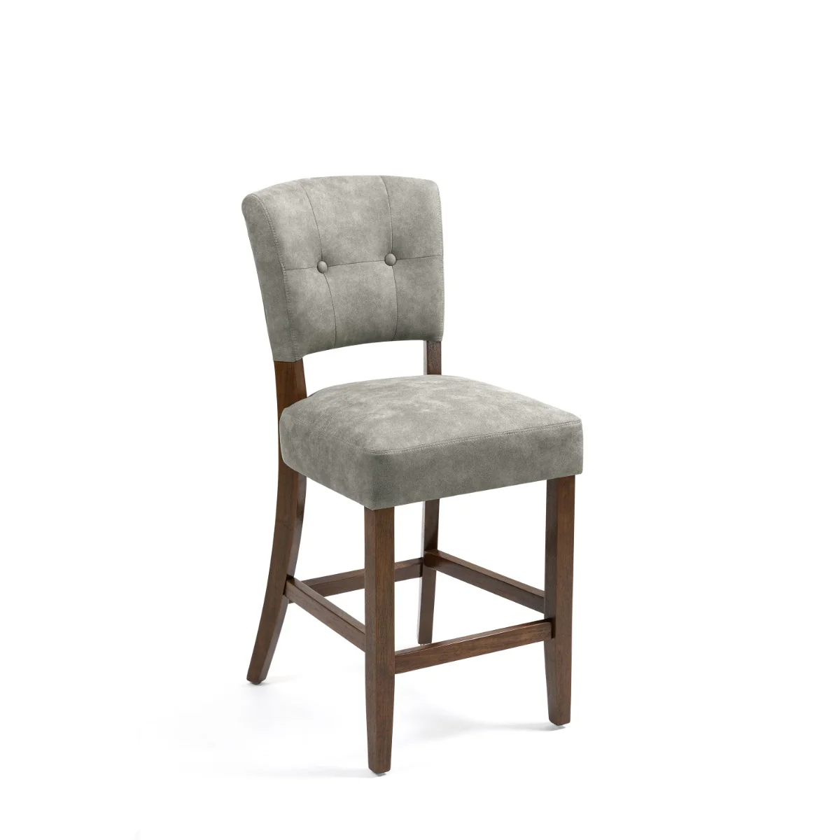 Set of 2 Oakridge Counter Stool - Grey Bison Dark Oak - Image 5