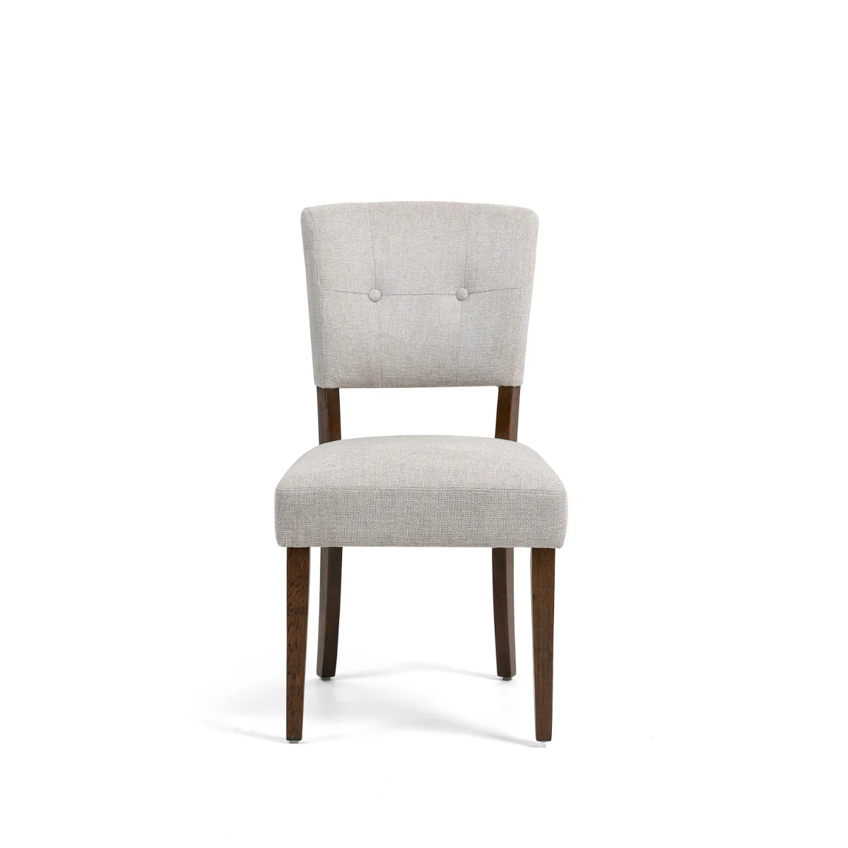 Set of 2 Oakridge Dining Chair - Beige Fabric Dark Oak