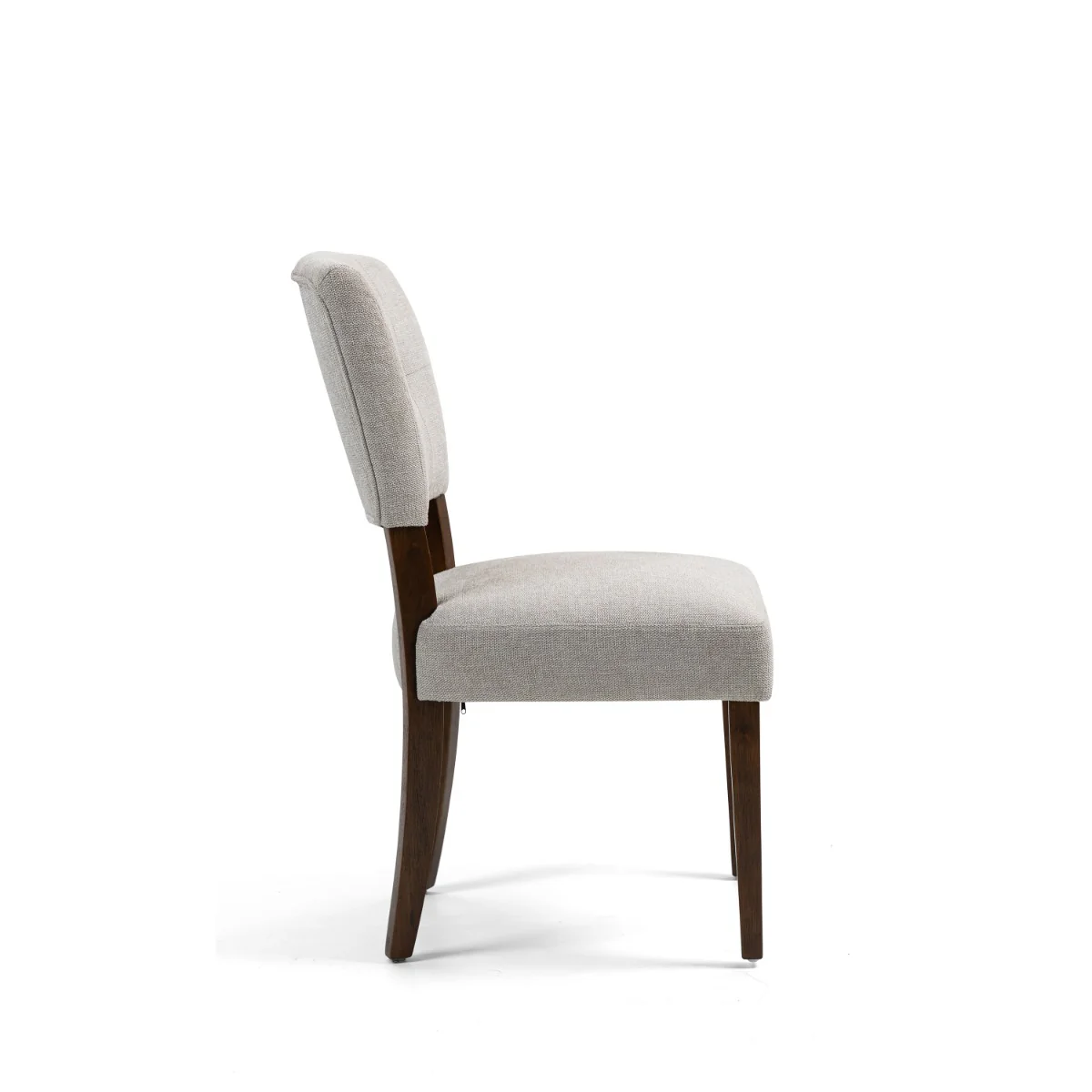 Set of 2 Oakridge Dining Chair - Beige Fabric Dark Oak - Image 3