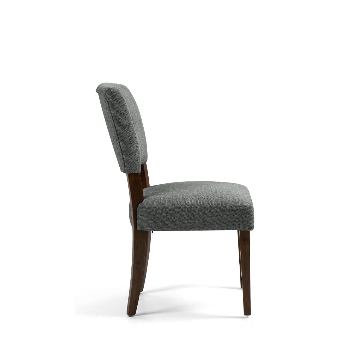 Set of 2 Oakridge Dining Chair - Grey Fabric Dark Oak