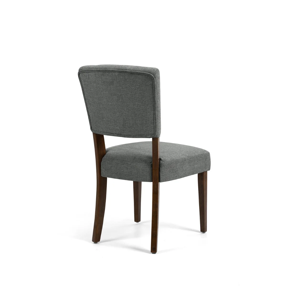 Set of 2 Oakridge Dining Chair - Grey Fabric Dark Oak - Image 4