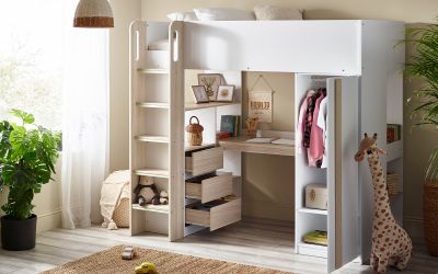 Ocean Highsleeper - Pale Wood & White - Image 2