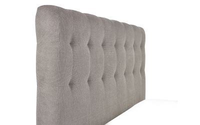 Odette Double Bed 135cm - Light Taupe, Luxurious Upholstery - Image 6