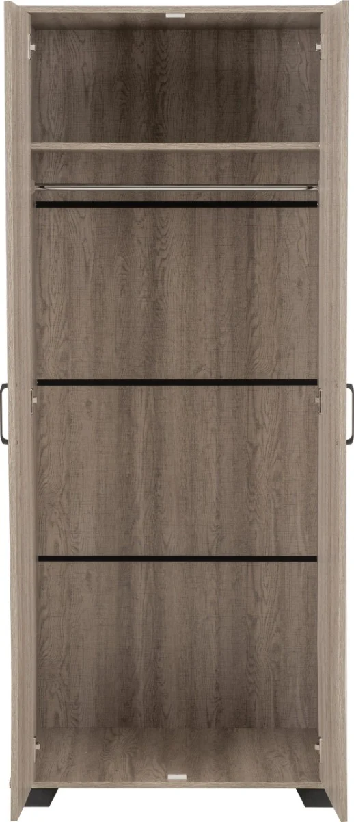 Oliver 2 Door Wardrobe Light Oak Effect **EXPRESS DELIVERY** - Image 4