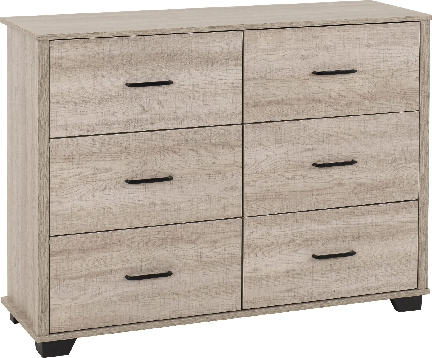 Oliver 6 Drawer Chest Light Oak Effect (Pre-order for September) - Image 2