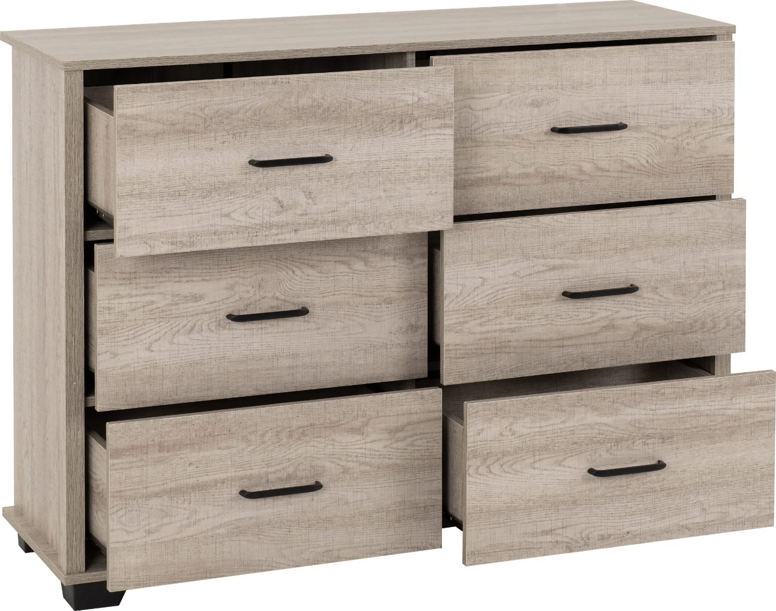 Oliver 6 Drawer Chest Light Oak Effect (Pre-order for September) - Image 4