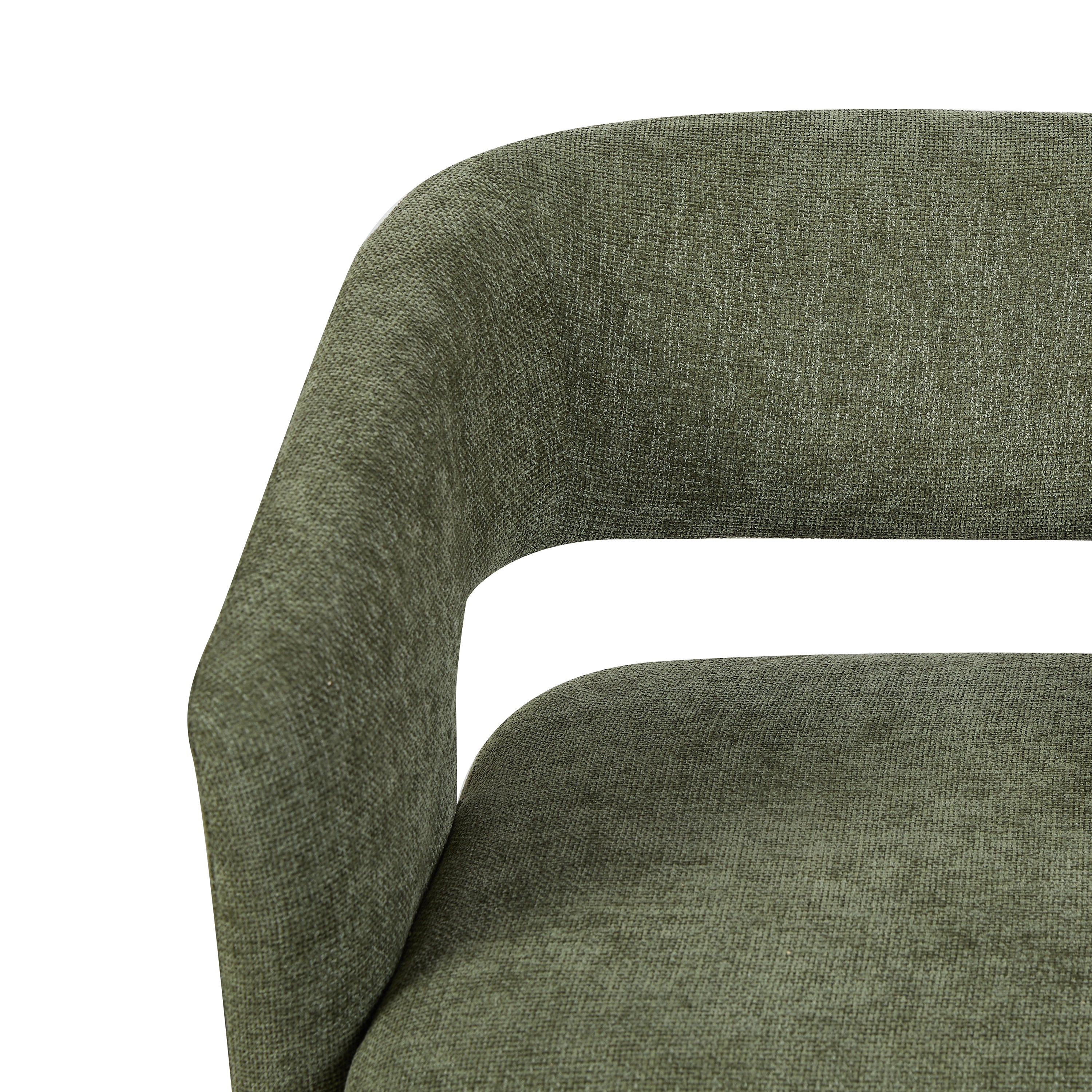 Orla Chair – Green Upholstery with Swivel Base - Image 6