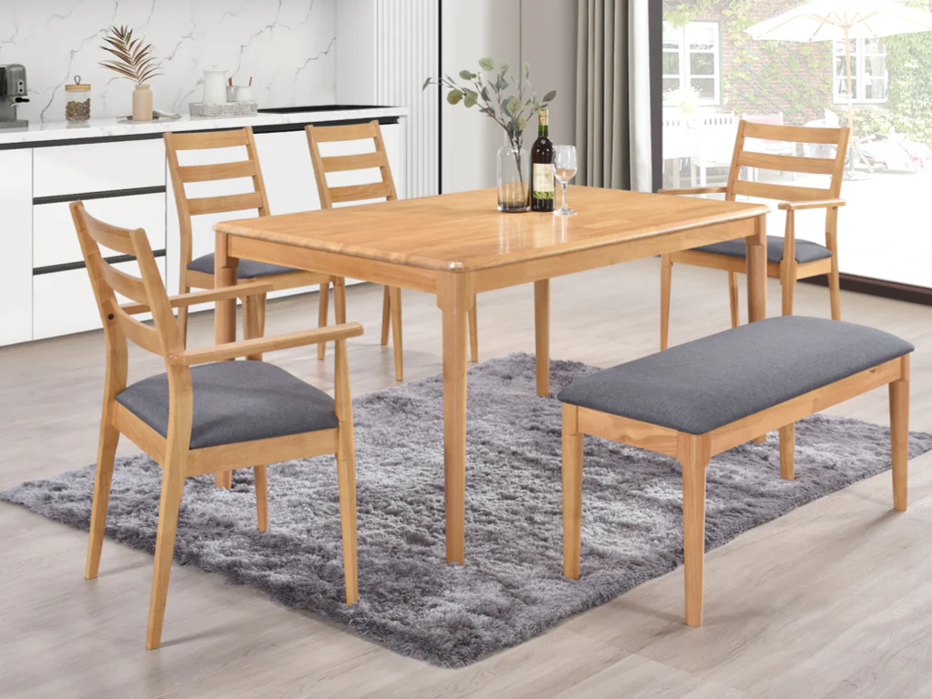 Orlando Oak Dining Bench - Image 3