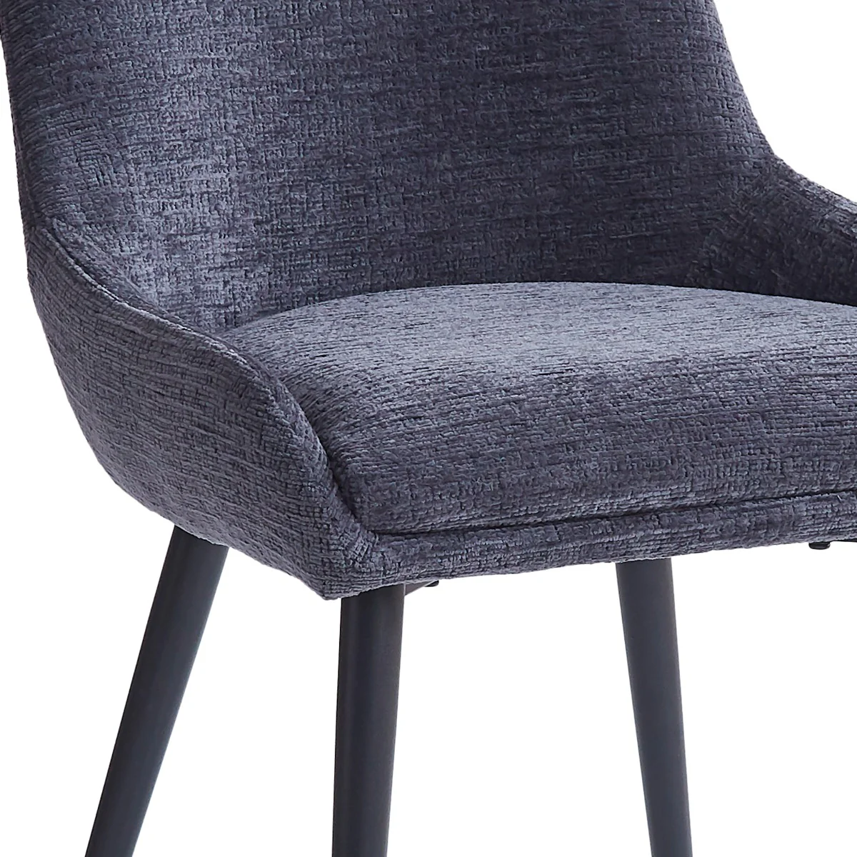 Set of 2 Oscar Dining Chair - Graphite Grey - Image 3