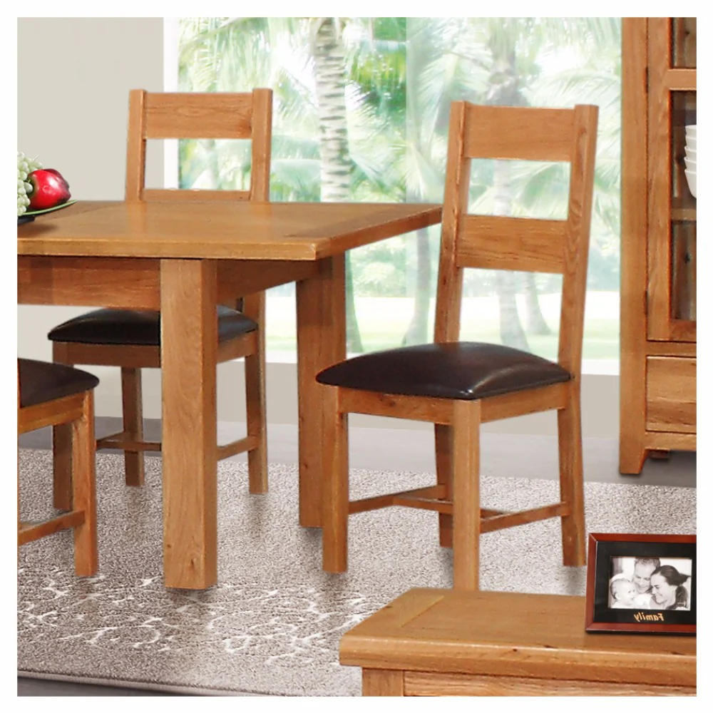 Oscar Large Dining Chair – Dark Brown Upholstered Seat - Image 6