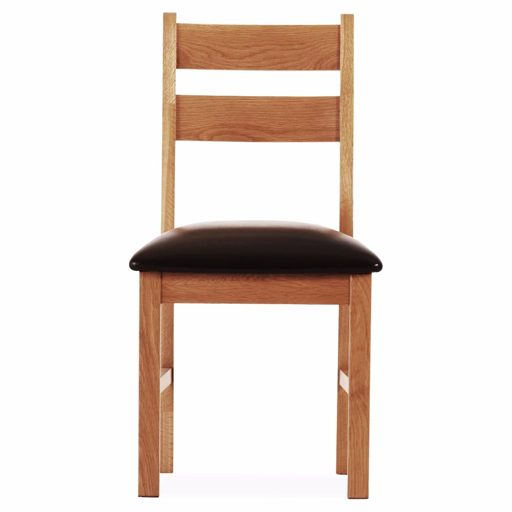 Oscar Low-Profile Dining Chair – Solid Oak with Ergonomic Design