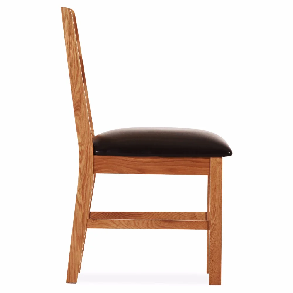 Oscar Low-Profile Dining Chair – Solid Oak with Ergonomic Design - Image 3