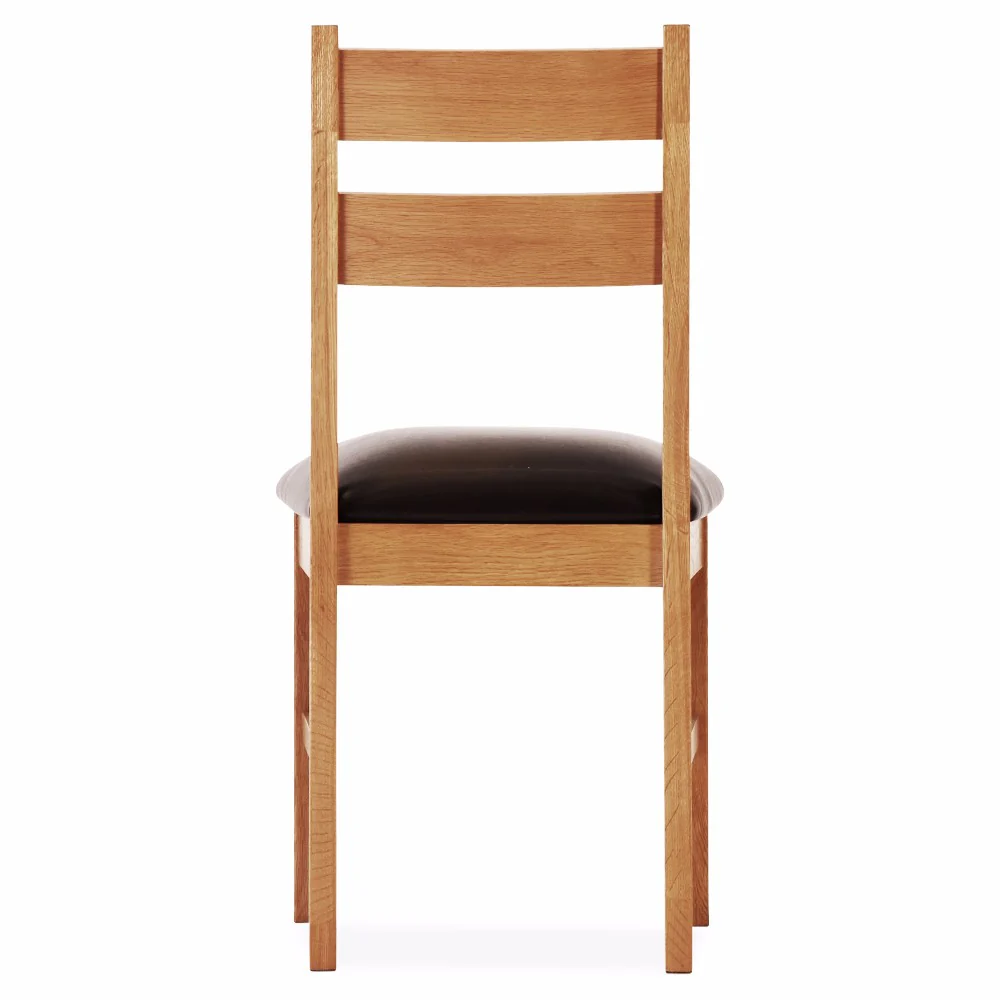 Oscar Low-Profile Dining Chair – Solid Oak with Ergonomic Design - Image 4