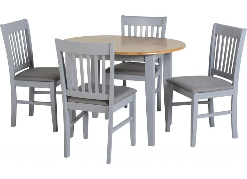Oxford Grey Extending Dining Set - Image 4