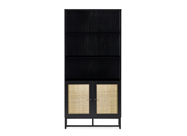 Padstow Black Tall Bookcase - Image 4