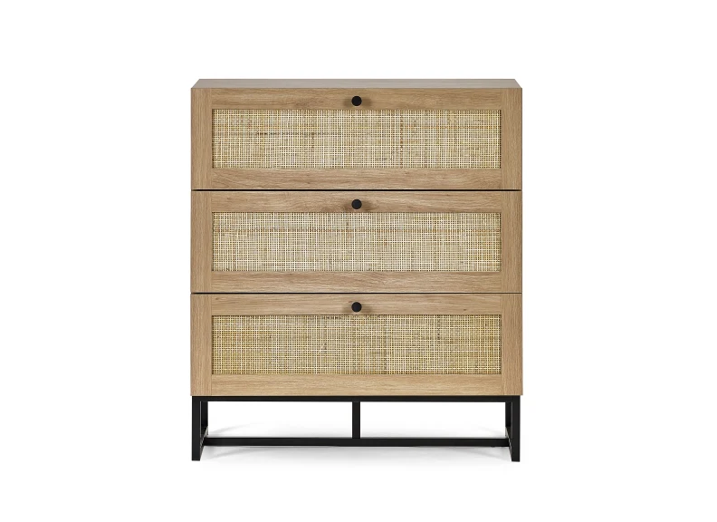 Padstow Oak Three Drawer Chest - Image 4