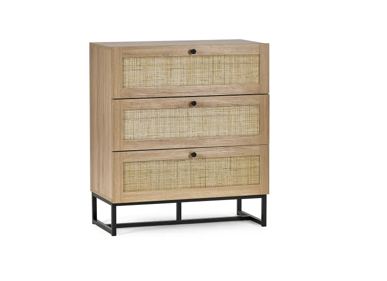 Padstow Oak Three Drawer Chest - Image 6