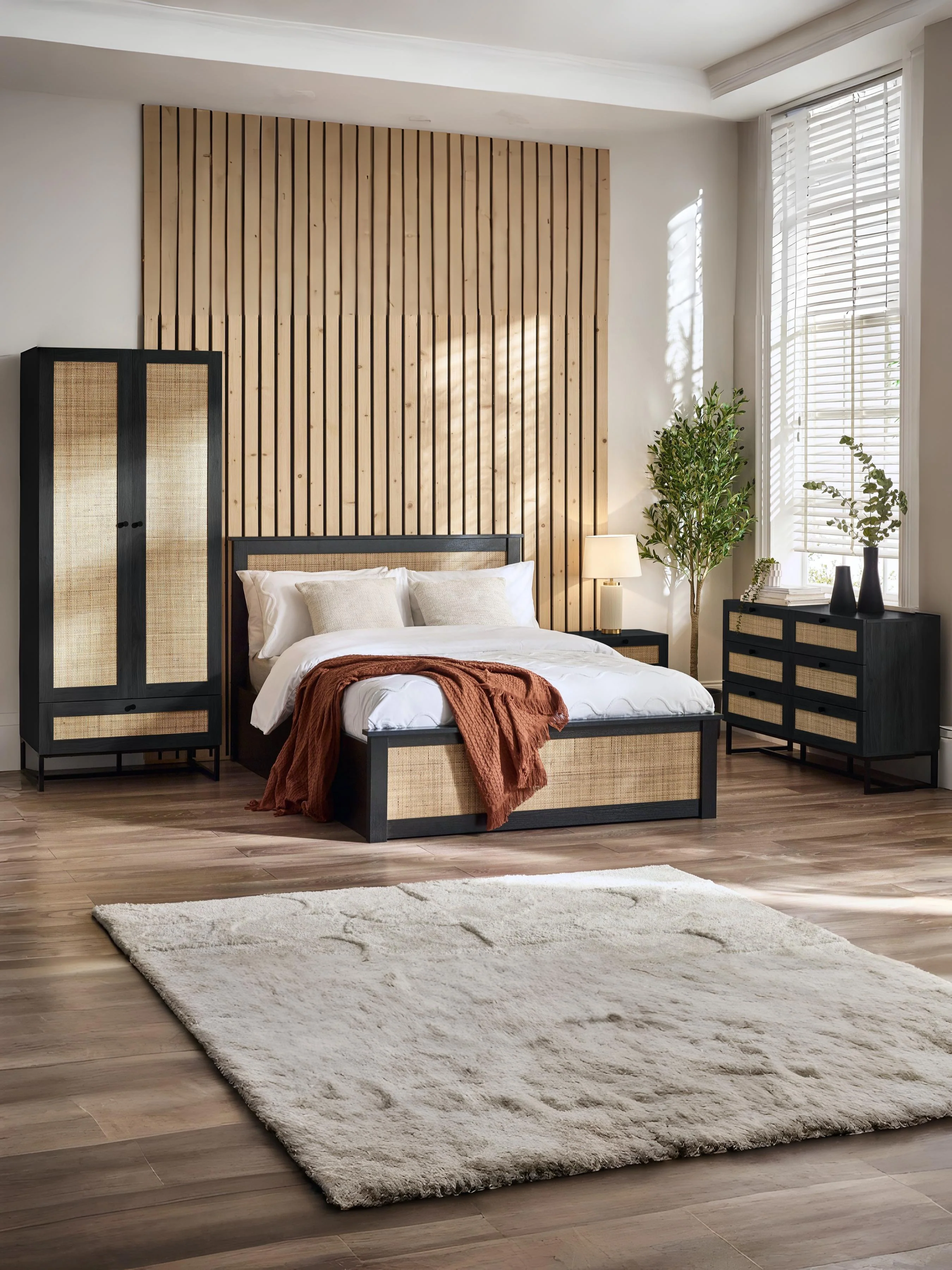 Padstow Ottoman 150Cm King Bed - Black - Image 2
