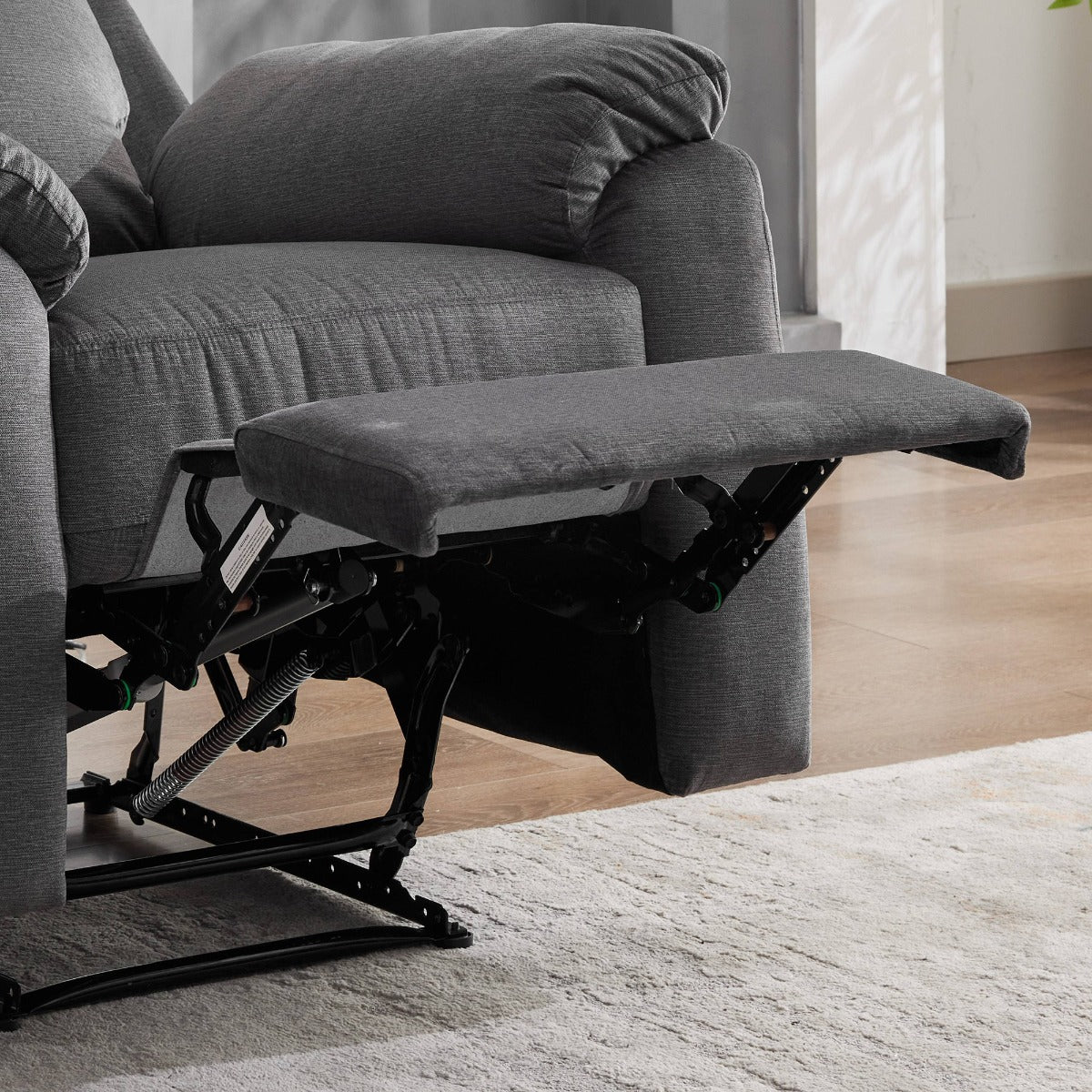 Palermo Chair Electric Recliner – Anthracite Fabric with USB Charging - Image 4