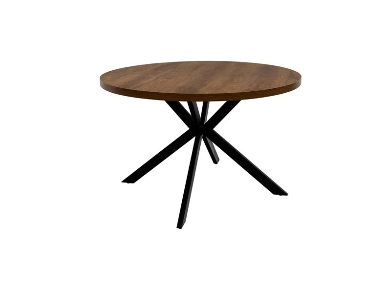 Panama Dark Oak Round Dining Sets W/Four Fontana Chairs - Image 5