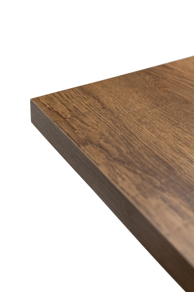 PANAMA Dark Oak Rectangular Fixed Dining Tables & Conway Chairs - Image 2