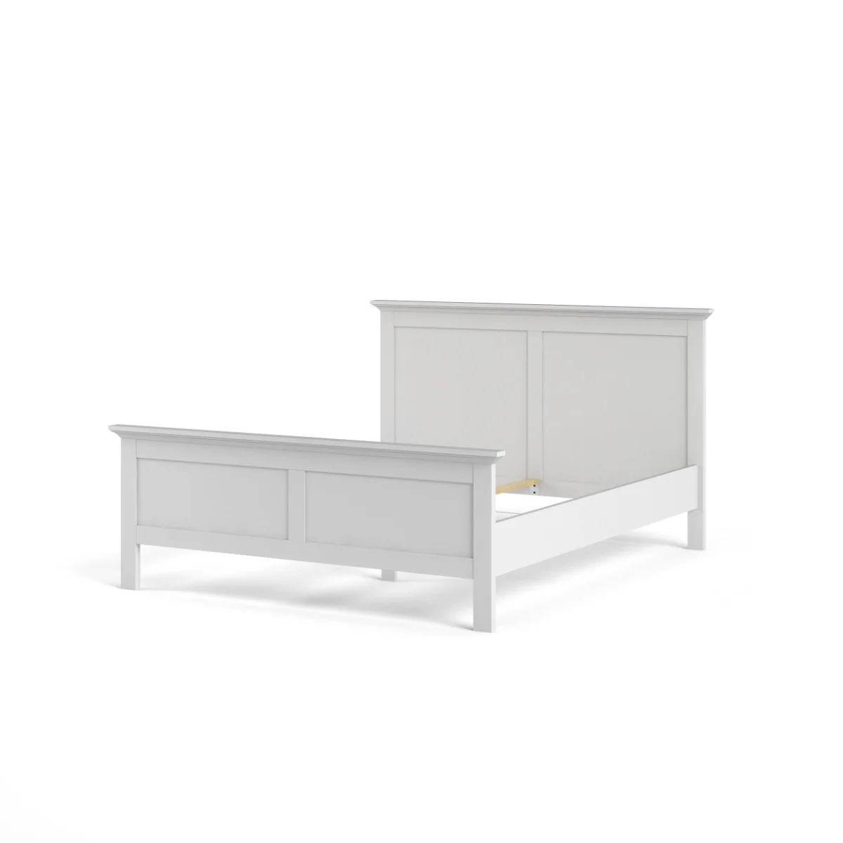 Paris 4ft6 Bed – White Upholstered Frame (140x190cm) - Image 3