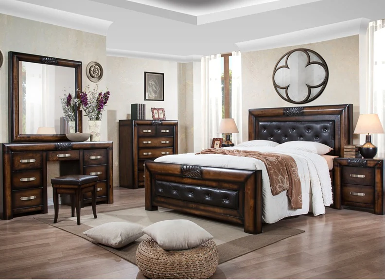 Paris Dark Wood Bedframe