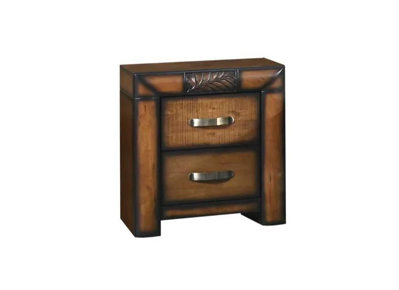 Paris Dark Wood Bedside Table – Solid Wood Nightstand With Contemporary Finish - Image 3