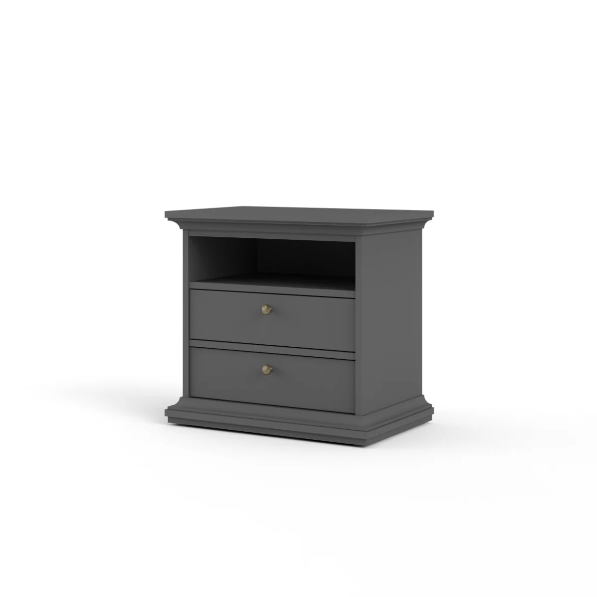 Paris Large Bedside - Grey - Image 3