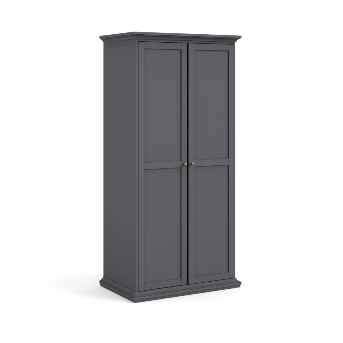 Paris Wardrobe With 2 doors - Grey - Image 2