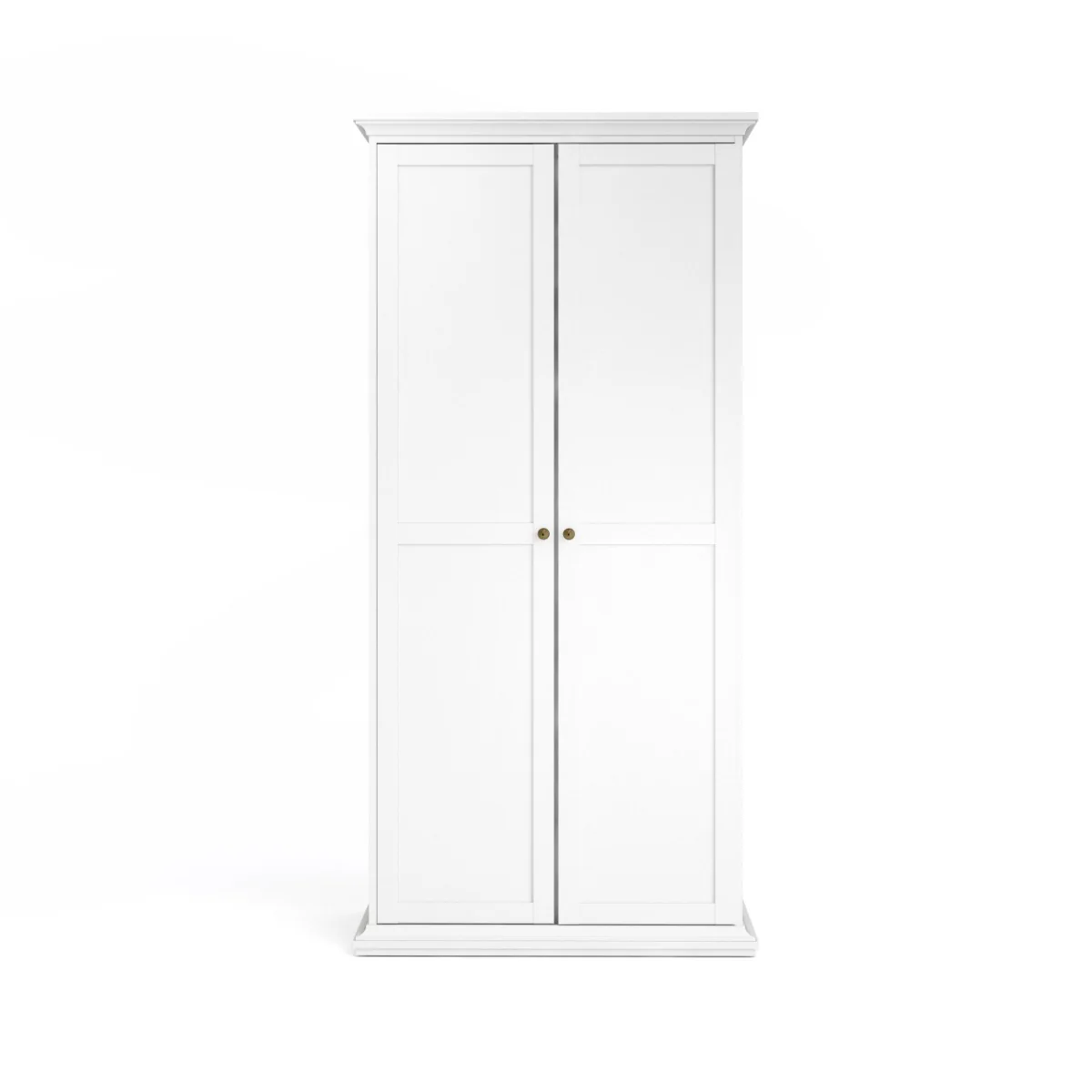 Paris Wardrobe With 2 doors - White - Image 2