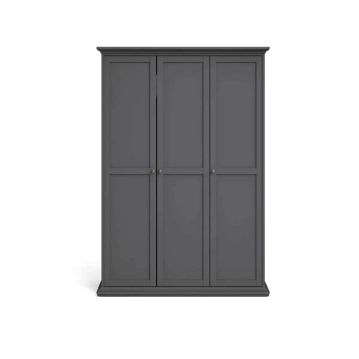 Paris Wardrobe with 3 doors - Grey - Image 2