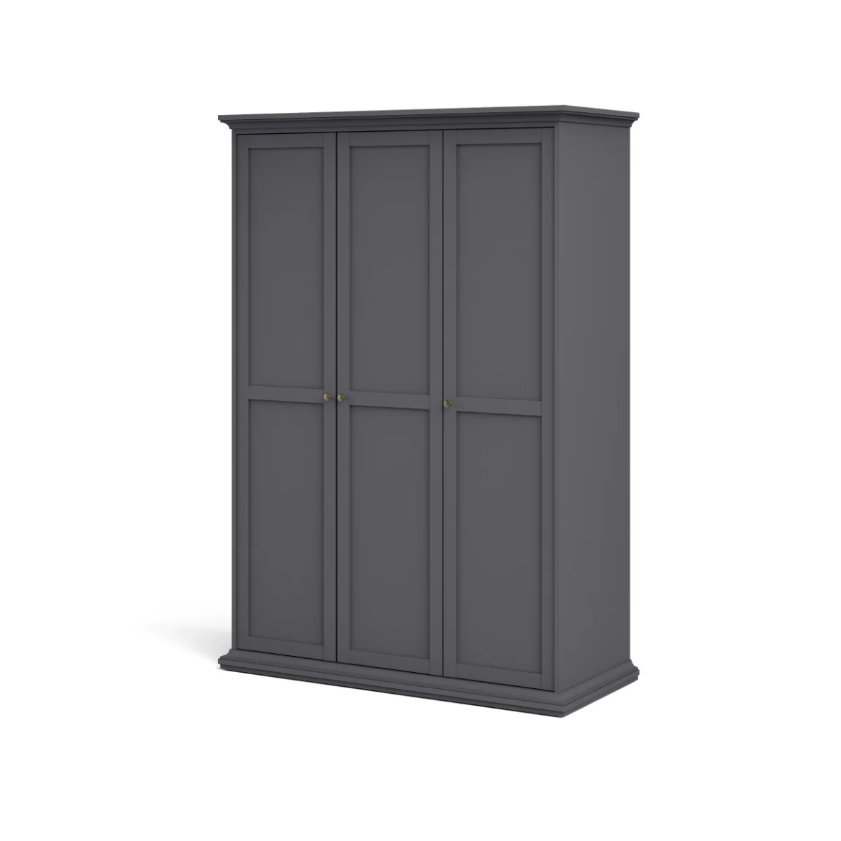 Paris Wardrobe with 3 doors - Grey - Image 3