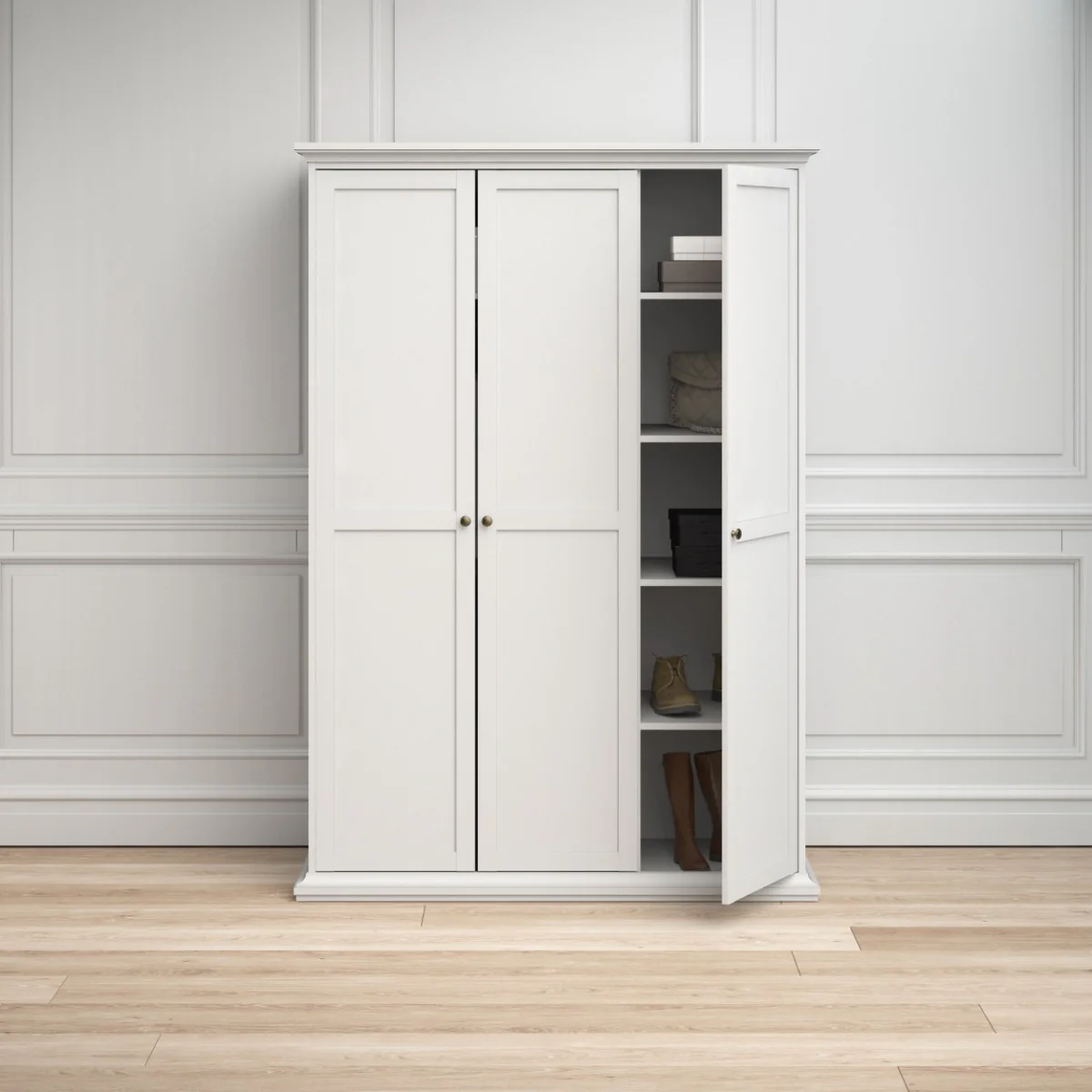 Paris Wardrobe with 3 doors - White