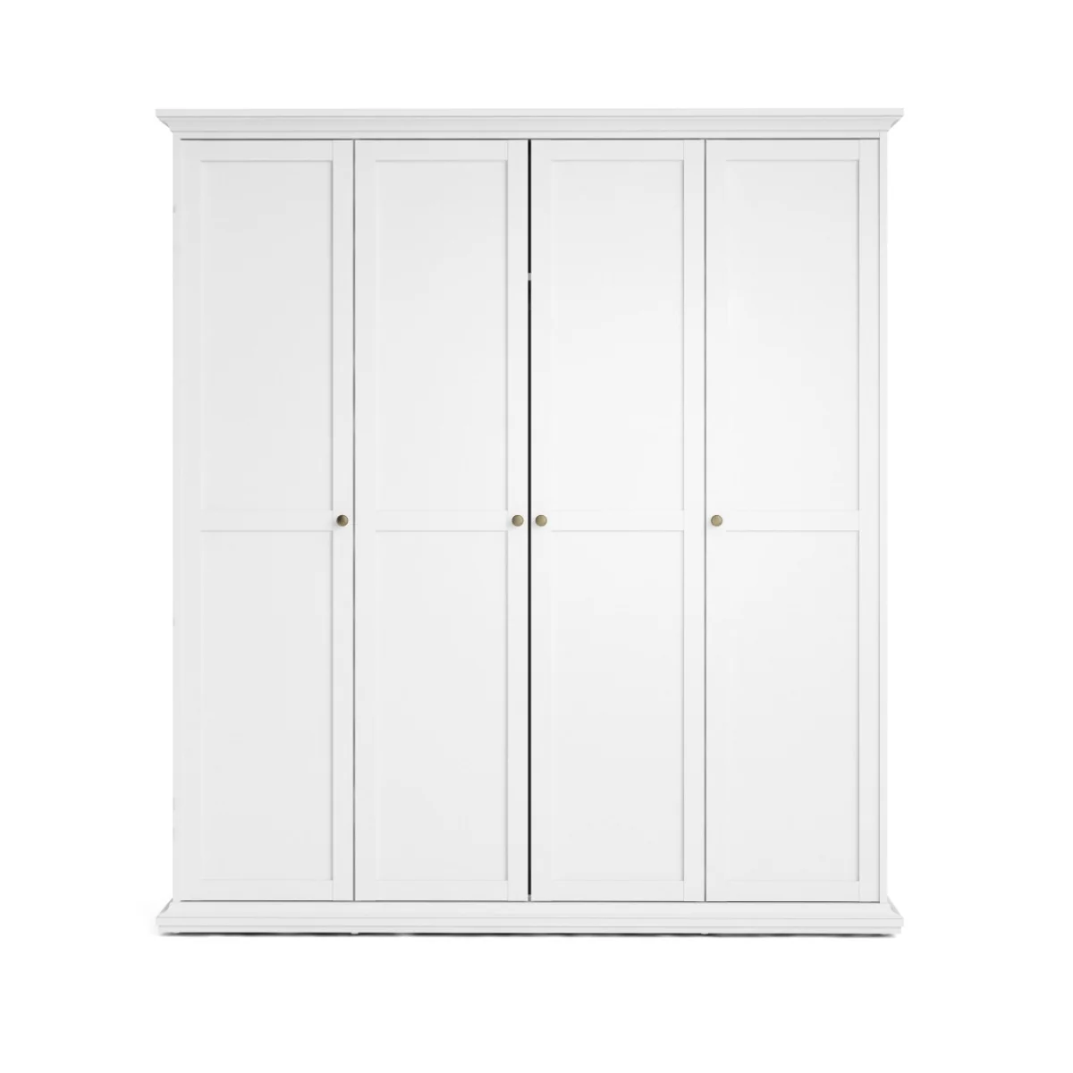Paris Wardrobe with 4 doors - White - Image 5