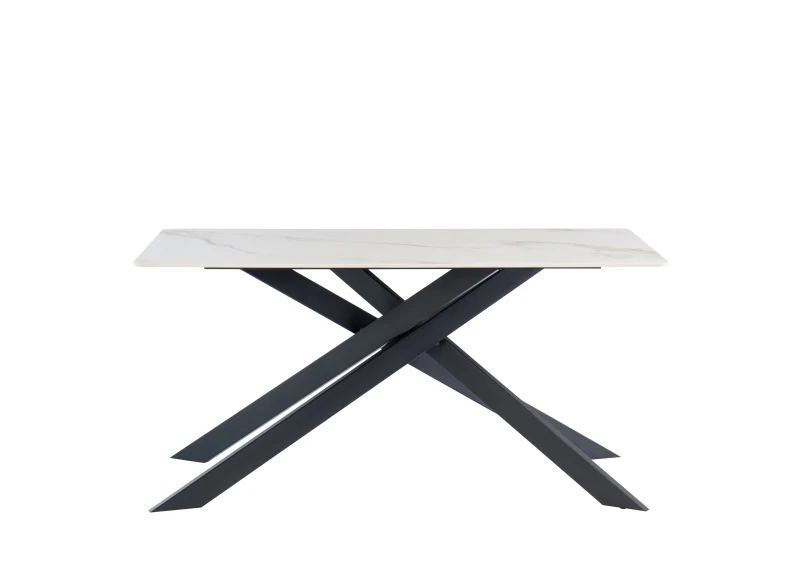 Camilla Fixed 1.6 m Dining Tables (Black Leg) - Image 5