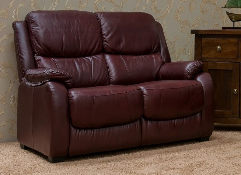 Parker Half-Leather Fixed Two Seat Sofas - Image 5