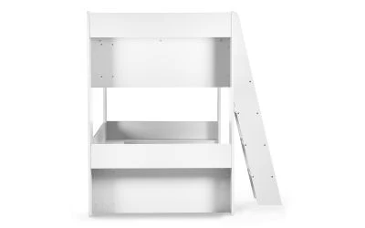 Parsec Bunk Bed – All White with Built-In Shelving and Glow-in-the-Dark Ladder - Image 9