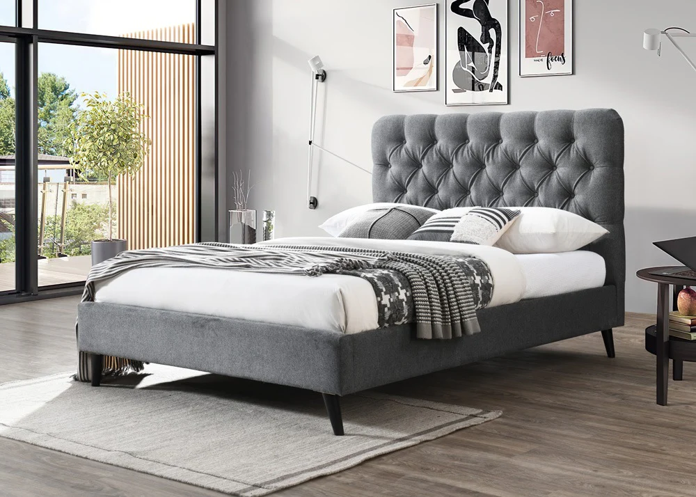 Pemberton Bedframe – Tufted Fabric Design - Image 7