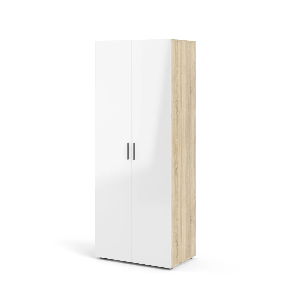 Pepe 2 Door Wardrobe – Oak with White High Gloss (Pre-order only) - Image 2