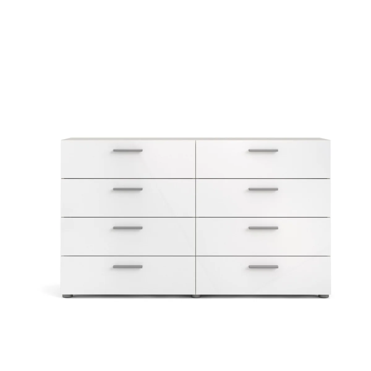 Pepe 8 Drawer Chest - Oak with White High Gloss - Image 3