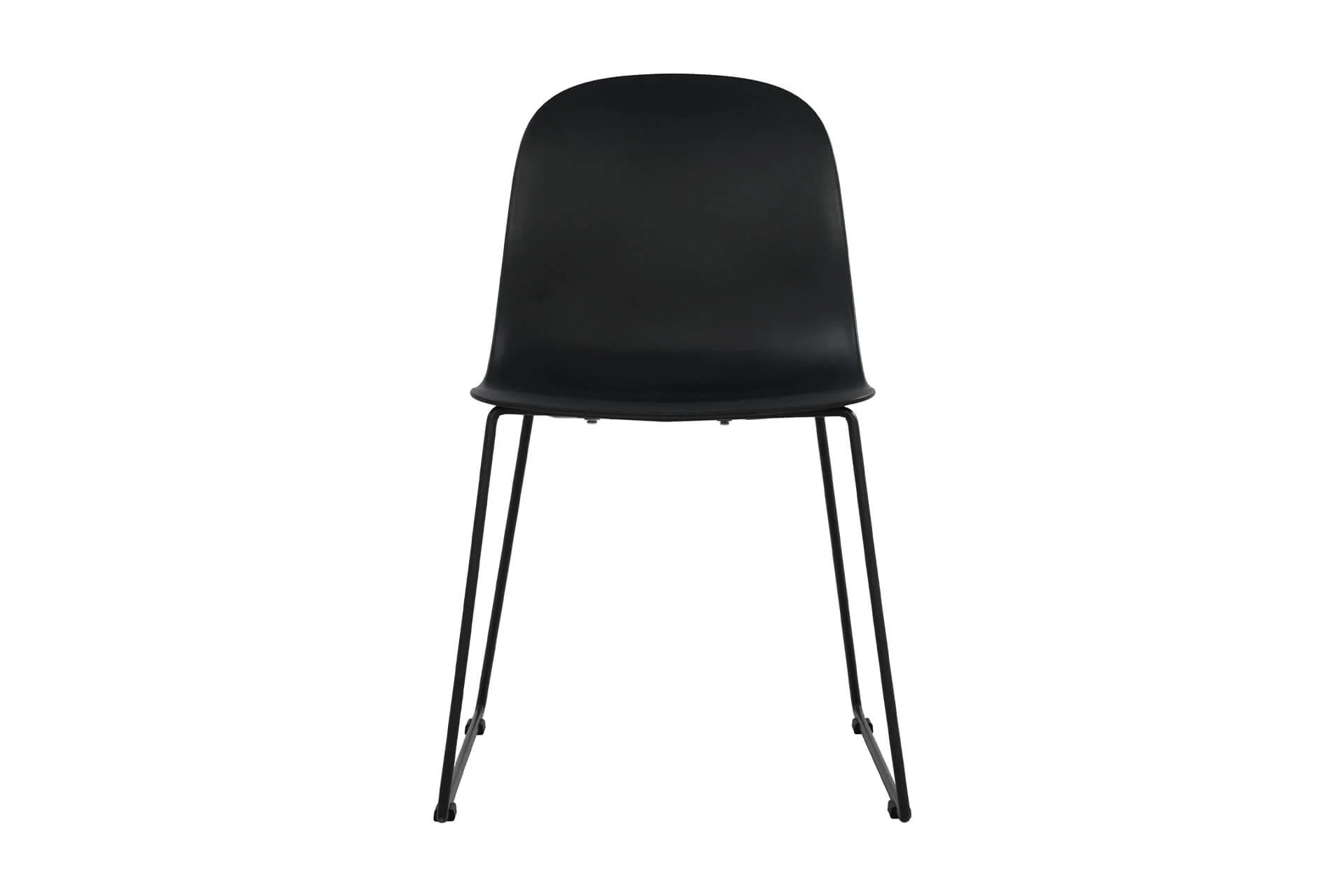 Pico Dining Chair – Black with Metal Legs - Image 4