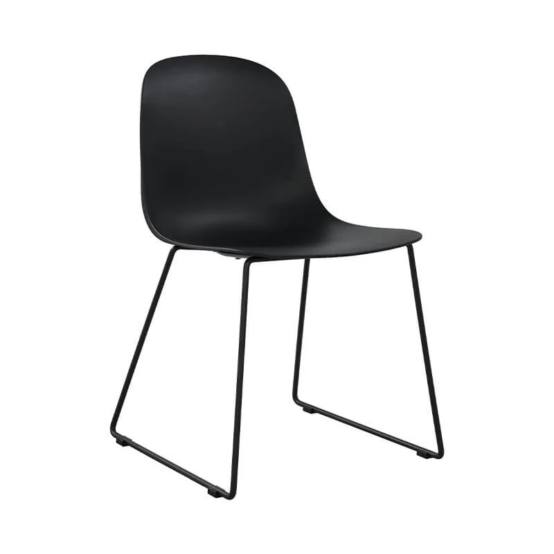 Pico Dining Chair – Black with Metal Legs - Image 5