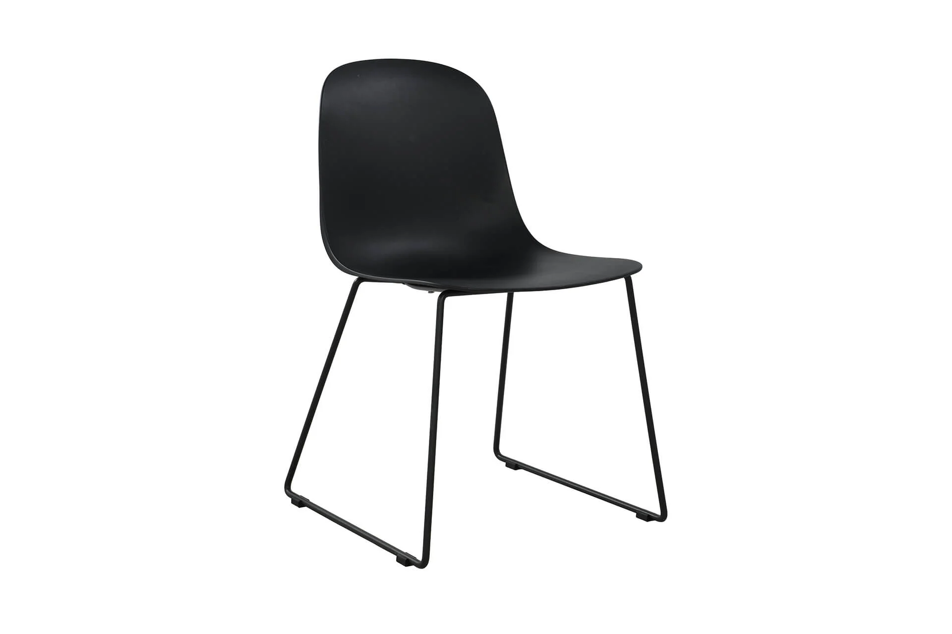Pico Dining Chair – Black with Metal Legs - Image 6