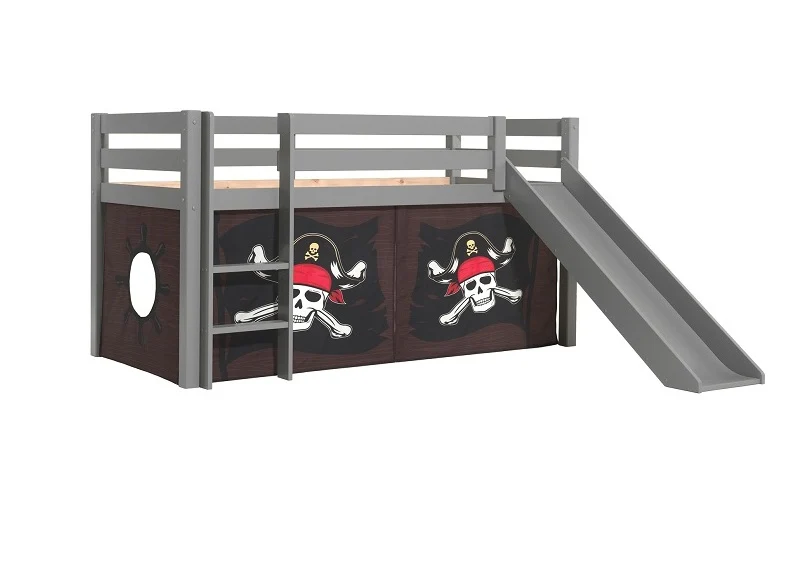 Pino Grey Mid-Sleeper W/Optional Curtain & Slide - Image 35
