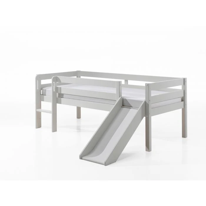 PINO Mid Sleeper with Slide 90 x 200 cm – White Lacquer Finish - Image 4